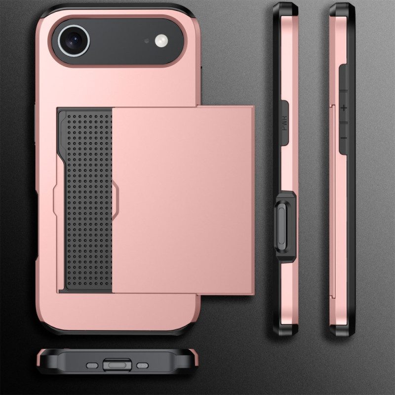 Skal iPhone Air Telefonfodral Skjutbar Korthållare