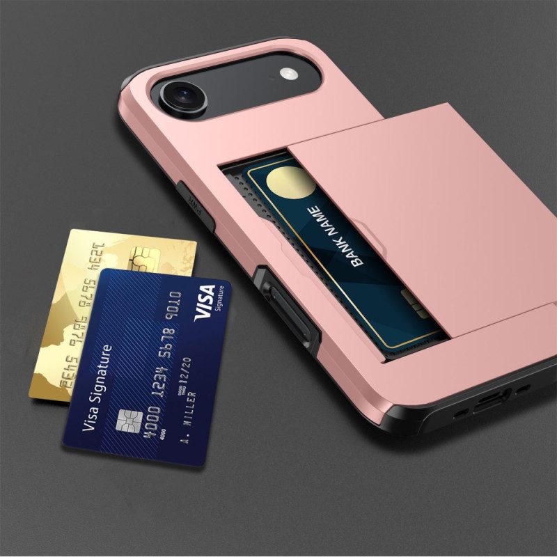 Skal iPhone Air Telefonfodral Skjutbar Korthållare