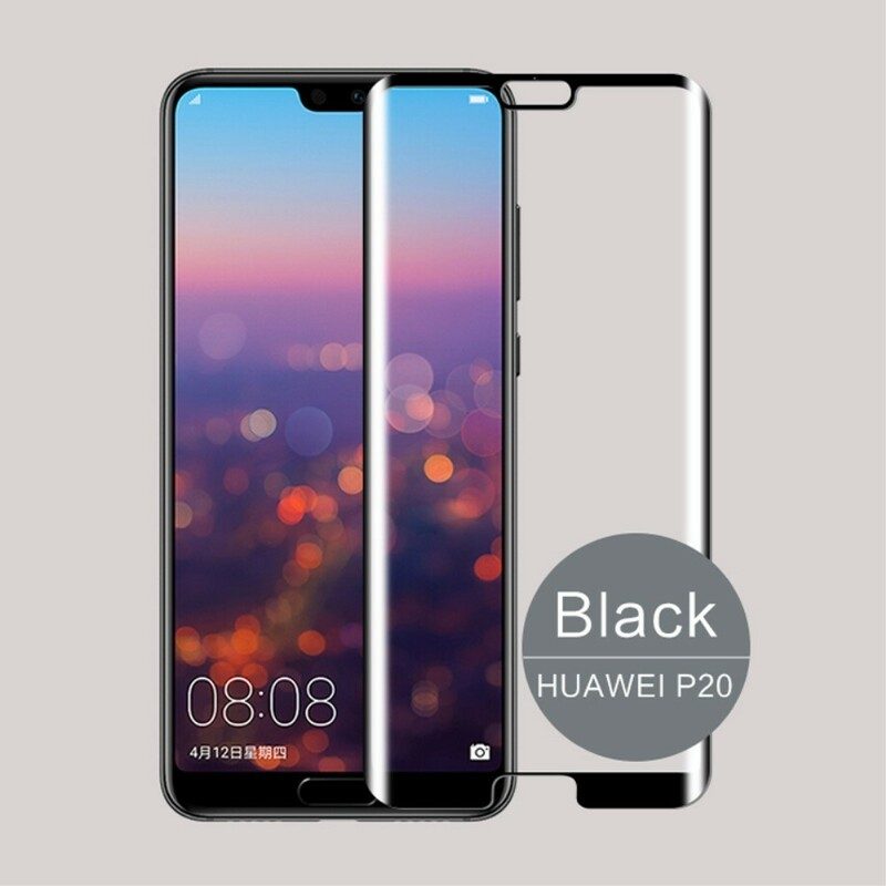 Böjt Härdat Glasskydd För Huawei P20 Mofi