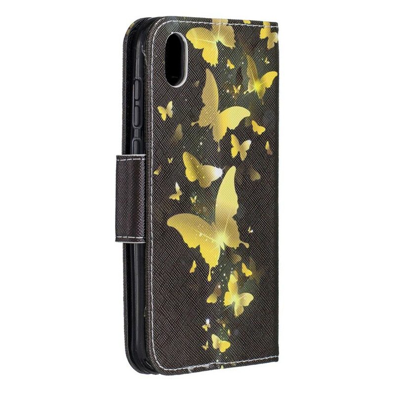 Fodral För / Honor 8S Med Kedjar / Honor 8s Butterflies Kings Strap