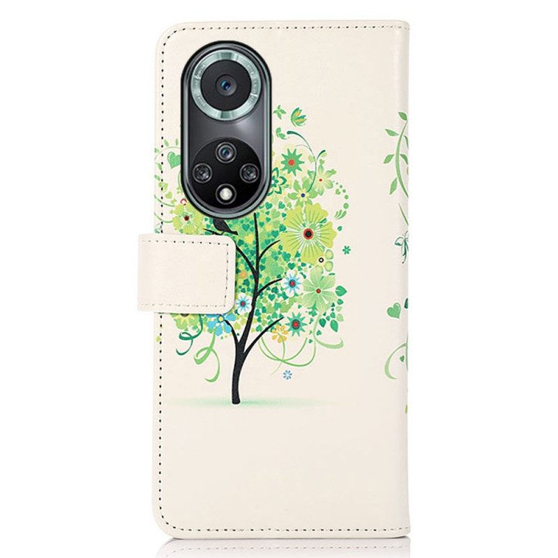 Fodral För Huawei Nova 9 Pro / Honor 50 Pro Blommande Träd