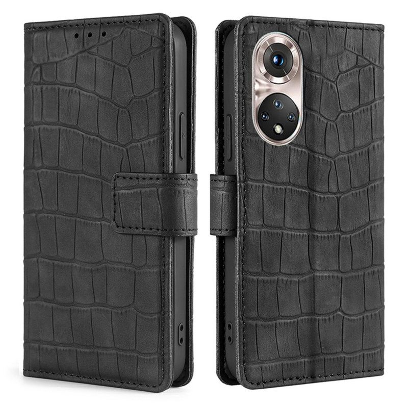 Fodral För Huawei Nova 9 Pro / Honor 50 Pro Skin-touch Crocodile