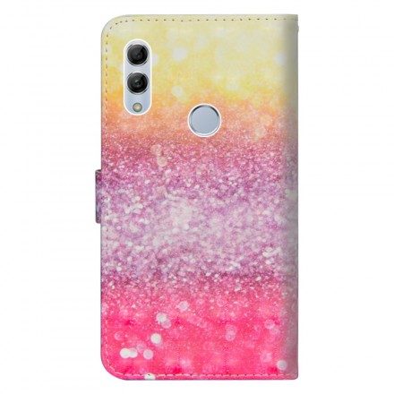 Fodral För Huawei P Smart 2019 / Honor 10 Lite Magenta Glitter Gradient