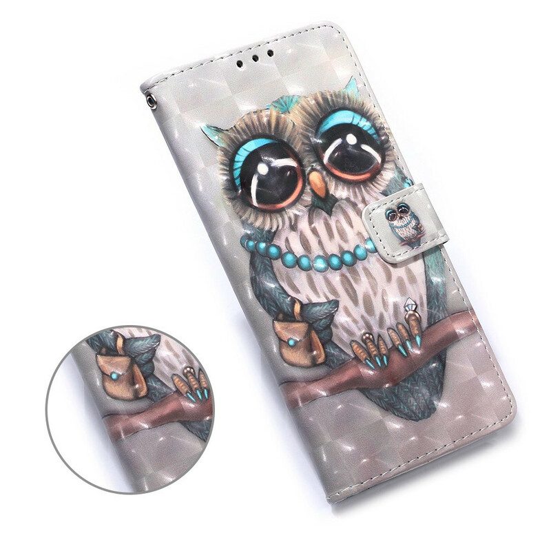 Fodral För Huawei P Smart 2020 Med Kedjar Fröken Strappy Owl
