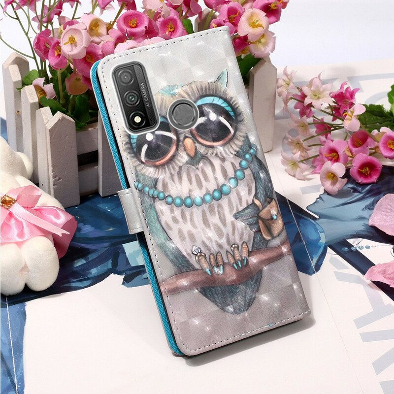 Fodral För Huawei P Smart 2020 Med Kedjar Fröken Strappy Owl