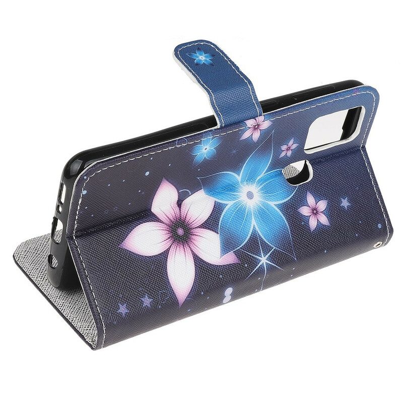 Fodral För Huawei P Smart 2020 Med Kedjar Lunar Strap Blommor