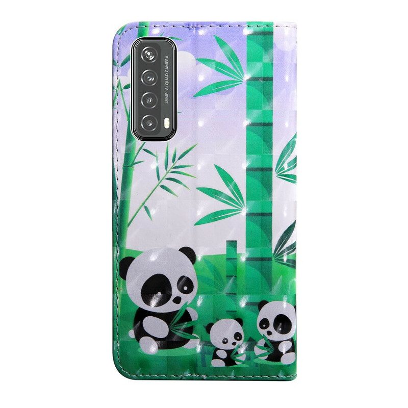 Fodral För Huawei P Smart 2021 Light Spot Pandas