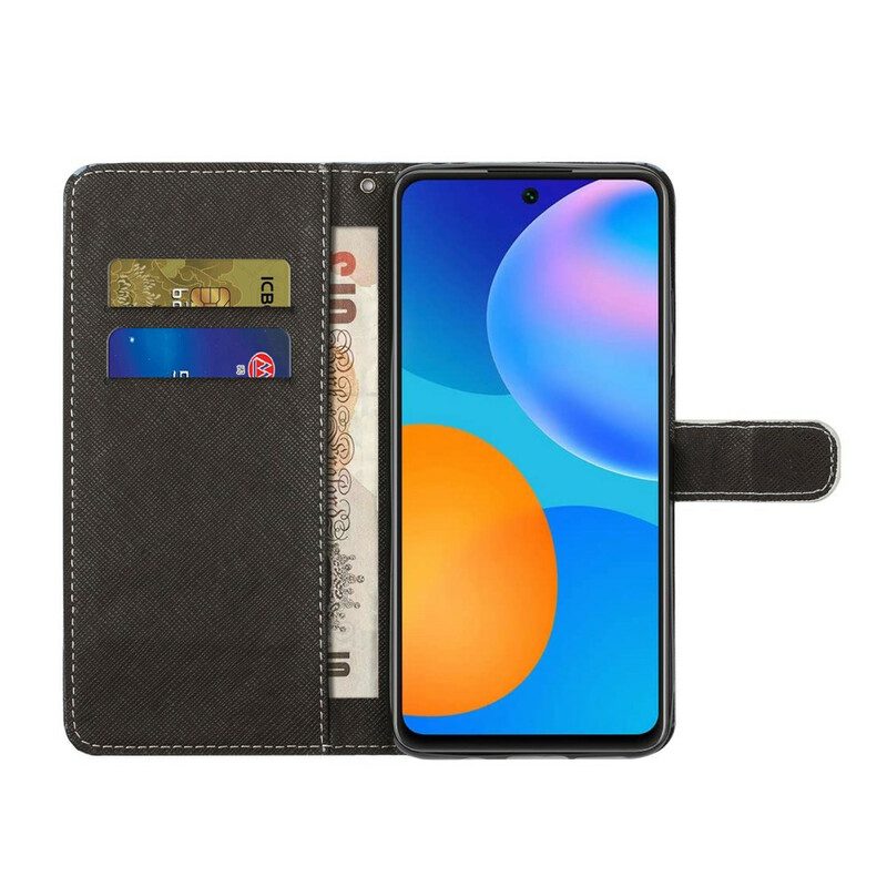 Fodral För Huawei P Smart 2021 Med Kedjar Thong Leopard