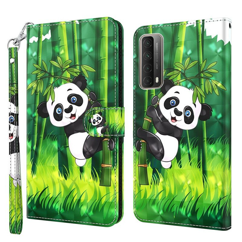 Fodral För Huawei P Smart 2021 Panda Och Bambu