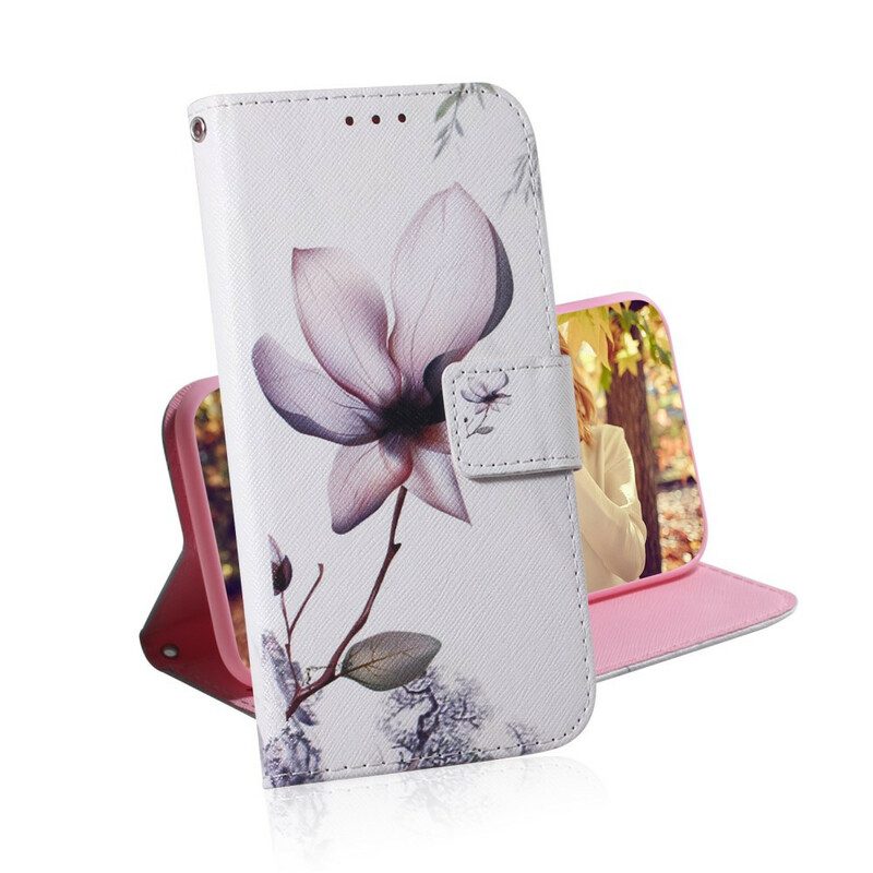 Fodral För Huawei P Smart 2021 En Rosa Blomma