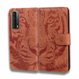 Fodral För Huawei P Smart 2021 Tiger Face Print