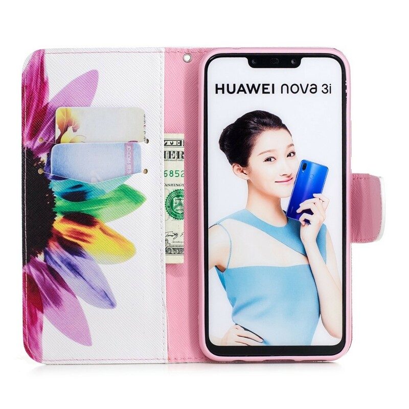 Fodral För Huawei P Smart Plus Akvarellblomma