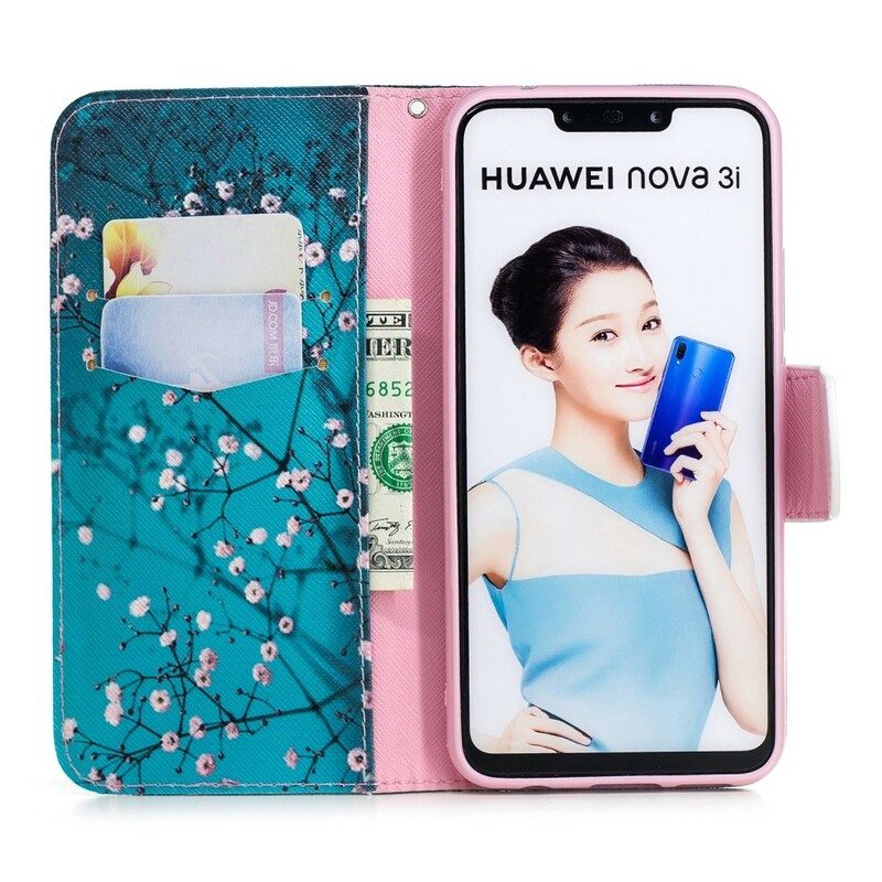 Fodral För Huawei P Smart Plus Blommande Träd