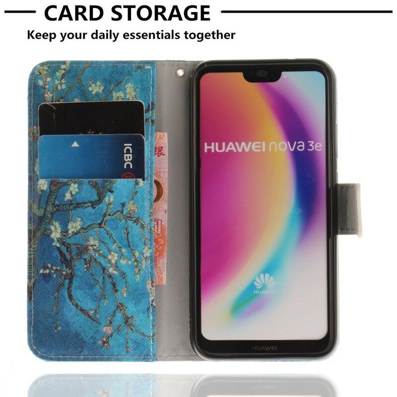 Fodral För Huawei P20 Lite Premiumblomningsträd