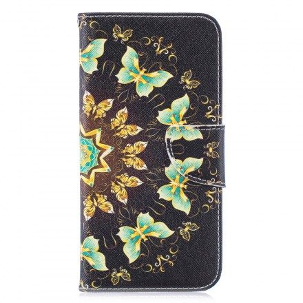 Fodral För Huawei P30 Lite Fjärilar Mandala