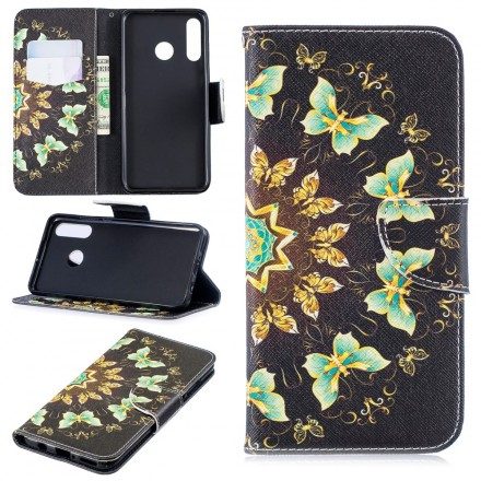 Fodral För Huawei P30 Lite Fjärilar Mandala