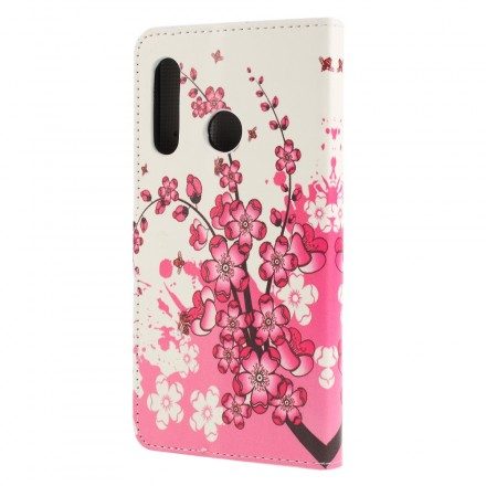 Fodral För Huawei P30 Lite Tropiska Blommor