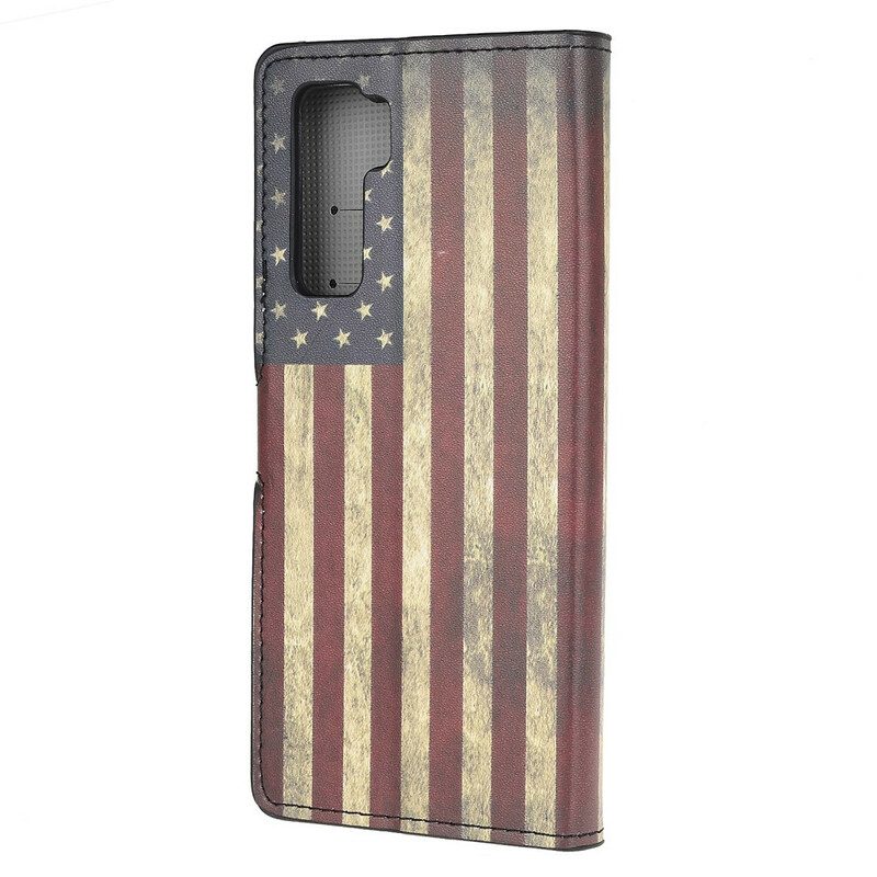 Fodral För Huawei P40 Lite 5G Amerikanska Flaggan