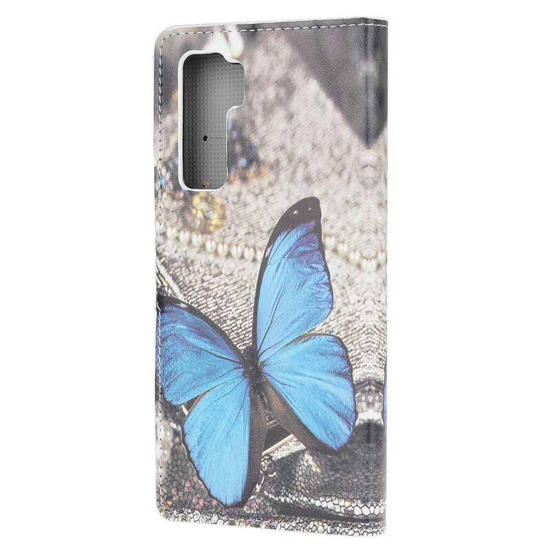 Fodral För Huawei P40 Lite 5G Fjärilar Och Blommor 2