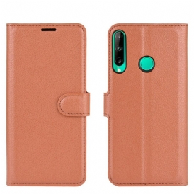 Fodral För Huawei P40 Lite E / Huawei Y7p Klassiskt Litchi Konstläder