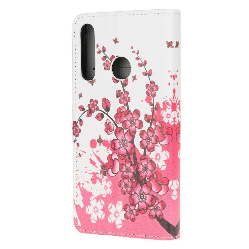 Fodral För Huawei P40 Lite E / Huawei Y7p Tropiska Blommor