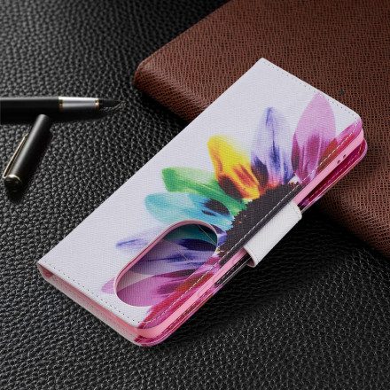 Fodral För Huawei P50 Pro Akvarellblomma