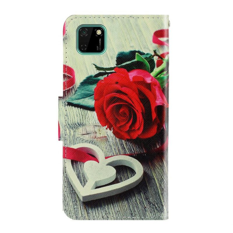 Fodral För Huawei Y5p Med Kedjar Romantisk Strappy Rose
