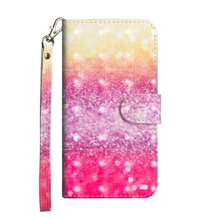 Fodral För Huawei Y6 2019 / Honor 8A Magenta Glittergradient