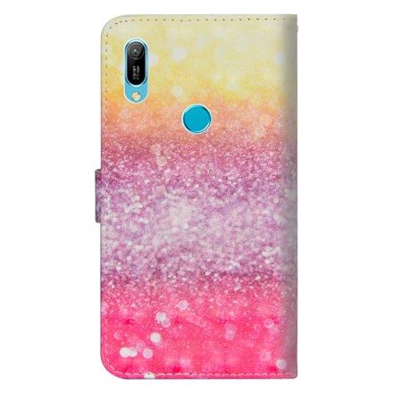 Fodral För Huawei Y6 2019 / Honor 8A Magenta Glittergradient