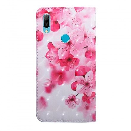 Fodral För Huawei Y6 2019 / Honor 8A Rosa Blommor