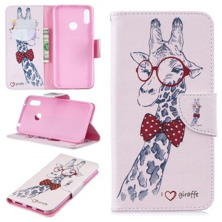 Fodral För Huawei Y7 2019 Nördig Giraff