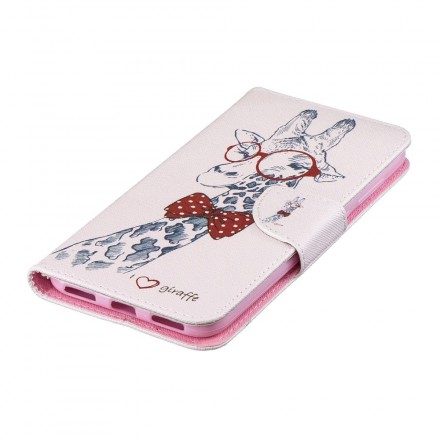 Fodral För Huawei Y7 2019 Nördig Giraff