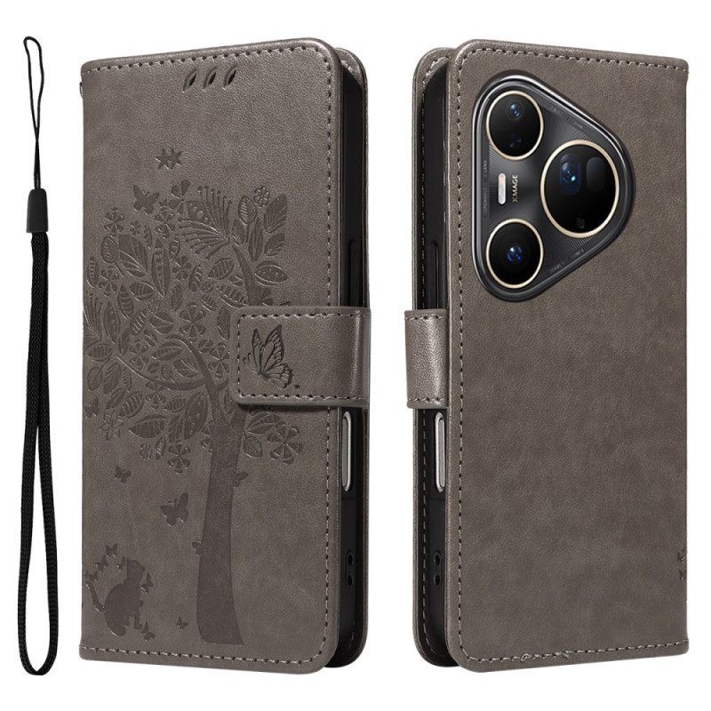 Fodral Huawei Pura 80 Ultra Katt Och Träd
