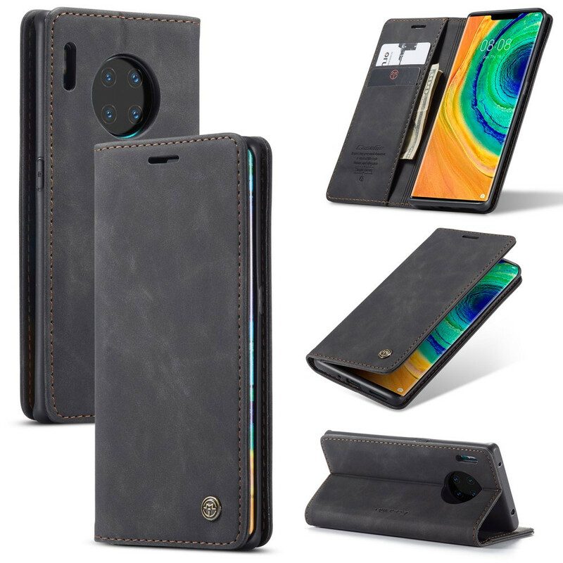 Folio-fodral För Huawei Mate 30 Pro Läderfodral Caseme Konstläder