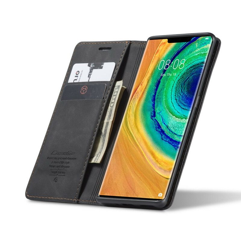 Folio-fodral För Huawei Mate 30 Pro Läderfodral Caseme Konstläder