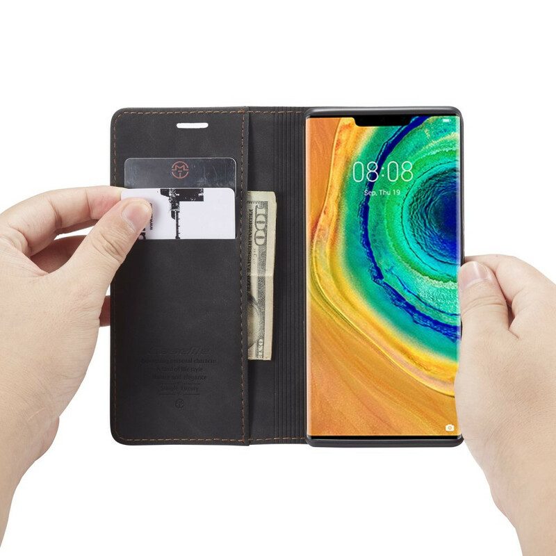 Folio-fodral För Huawei Mate 30 Pro Läderfodral Caseme Konstläder