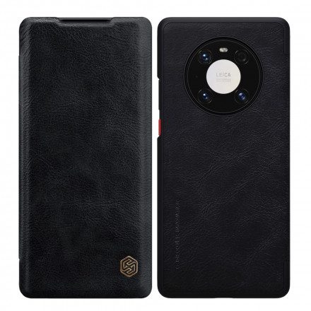 Folio-fodral För Huawei Mate 40 Pro Läderfodral Qin-serien Nillkin