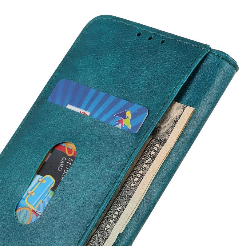 Folio-fodral För Huawei Nova 9 / Honor 50 Läderfodral Elegance Split Litchi Läder