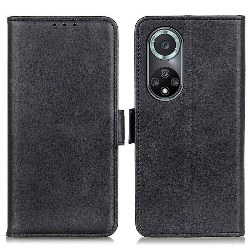 Folio-fodral För Huawei Nova 9 Pro / Honor 50 Pro Läderfodral Pro Double Flap