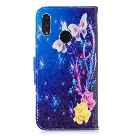 Folio-fodral För Huawei P Smart 2019 / Honor 10 Lite Fjärilar I Natten