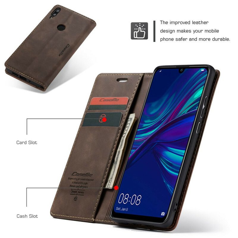 Folio-fodral För Huawei P Smart 2019 / Honor 10 Lite Läderfodral Caseme Konstläder