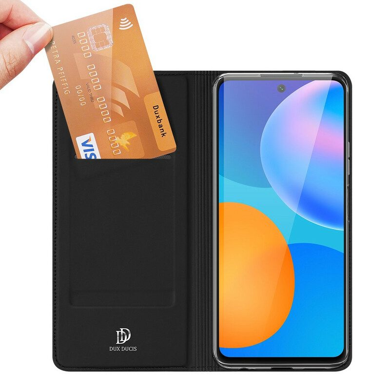 Folio-fodral För Huawei P Smart 2021 Läderfodral Dux Ducis Pro Skin