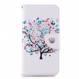 Folio-fodral För Huawei P20 Lite Blommigt Träd