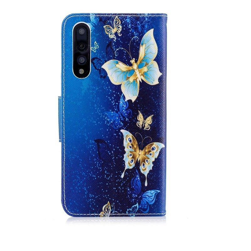 Folio-fodral För Huawei P20 Pro Fjärilar I Natten