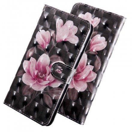 Folio-fodral För Huawei P30 Lite Blomblommor