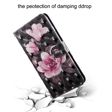 Folio-fodral För Huawei P30 Lite Blomblommor