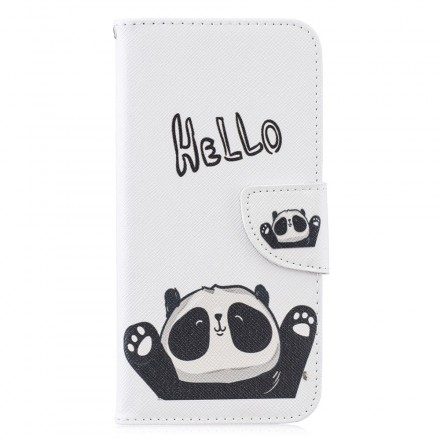 Folio-fodral För Huawei P30 Lite Hej Panda