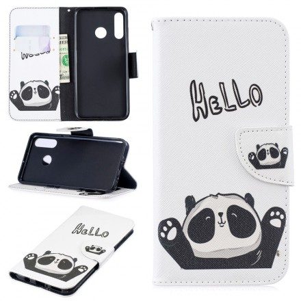 Folio-fodral För Huawei P30 Lite Hej Panda