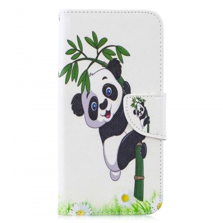 Folio-fodral För Huawei P30 Lite Panda På Bambu