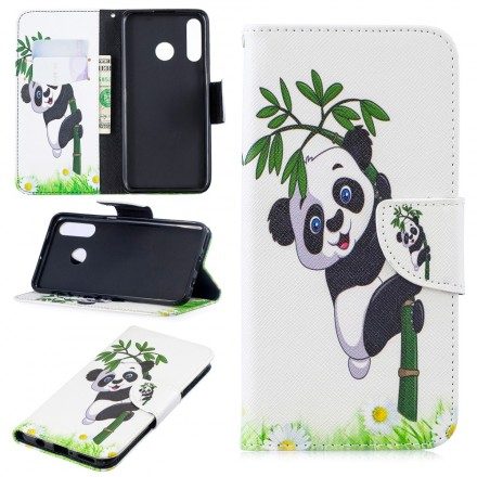 Folio-fodral För Huawei P30 Lite Panda På Bambu